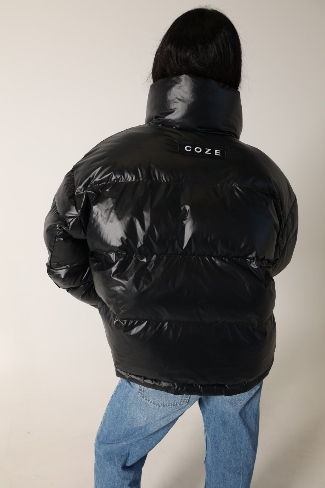 Graffiti Hearts Cropped Reversible Bomber