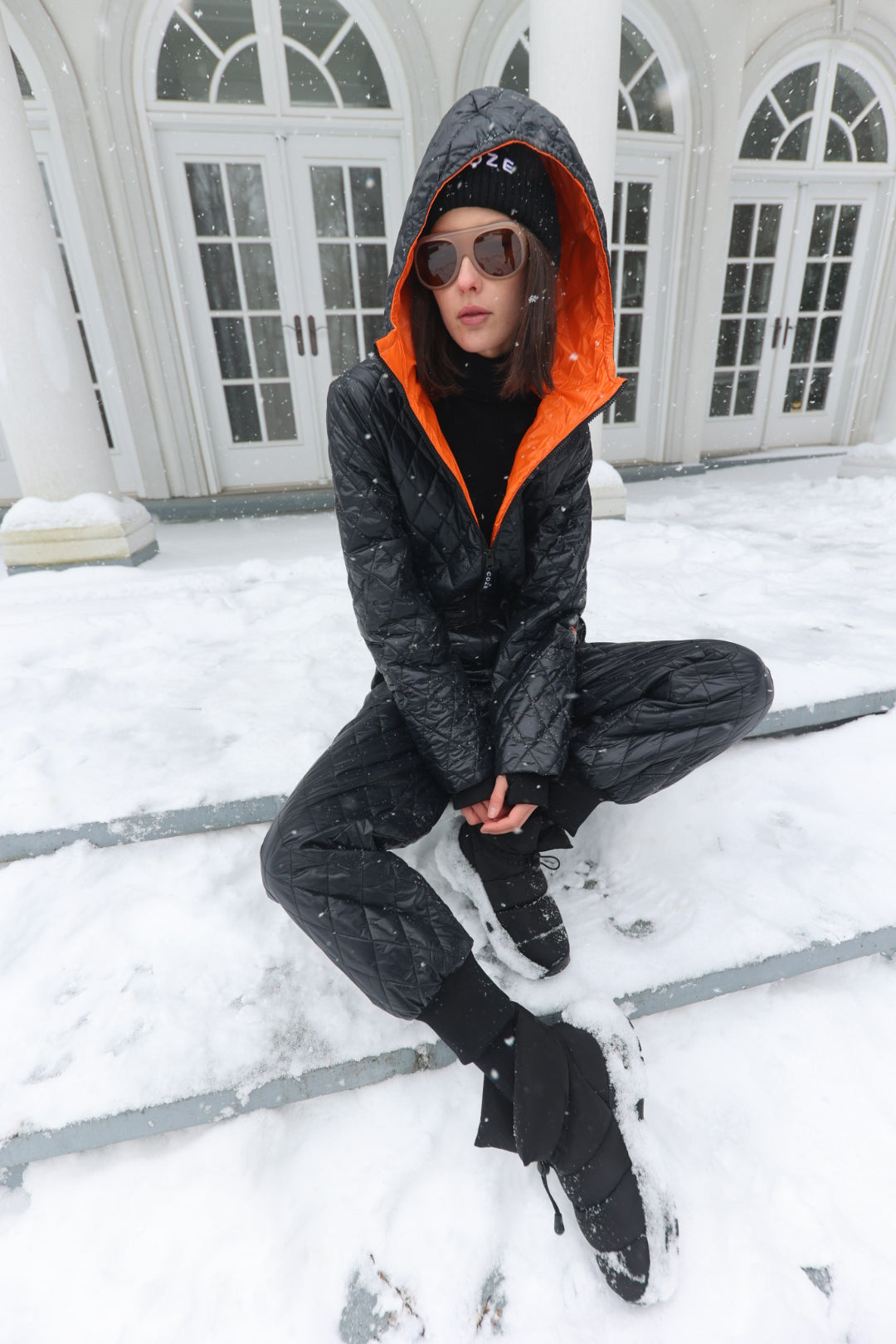 COZE Insulated Jumpsuit with Orange Lining