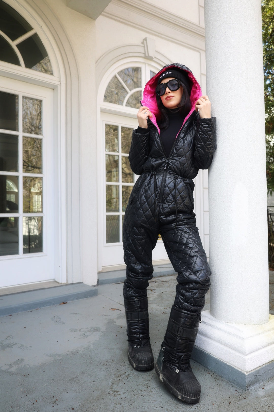 COZE Insulated Jumpsuit with Pink Lining