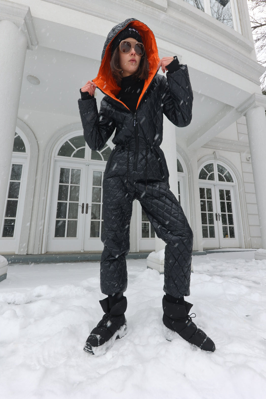 COZE Insulated Jumpsuit with Orange Lining