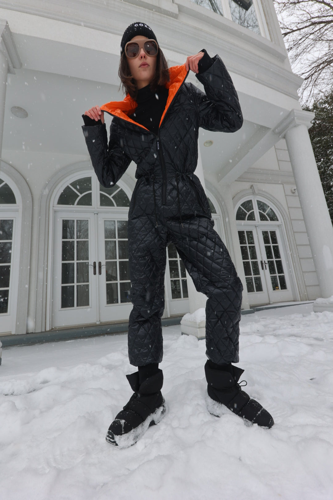 COZE Insulated Jumpsuit with Orange Lining